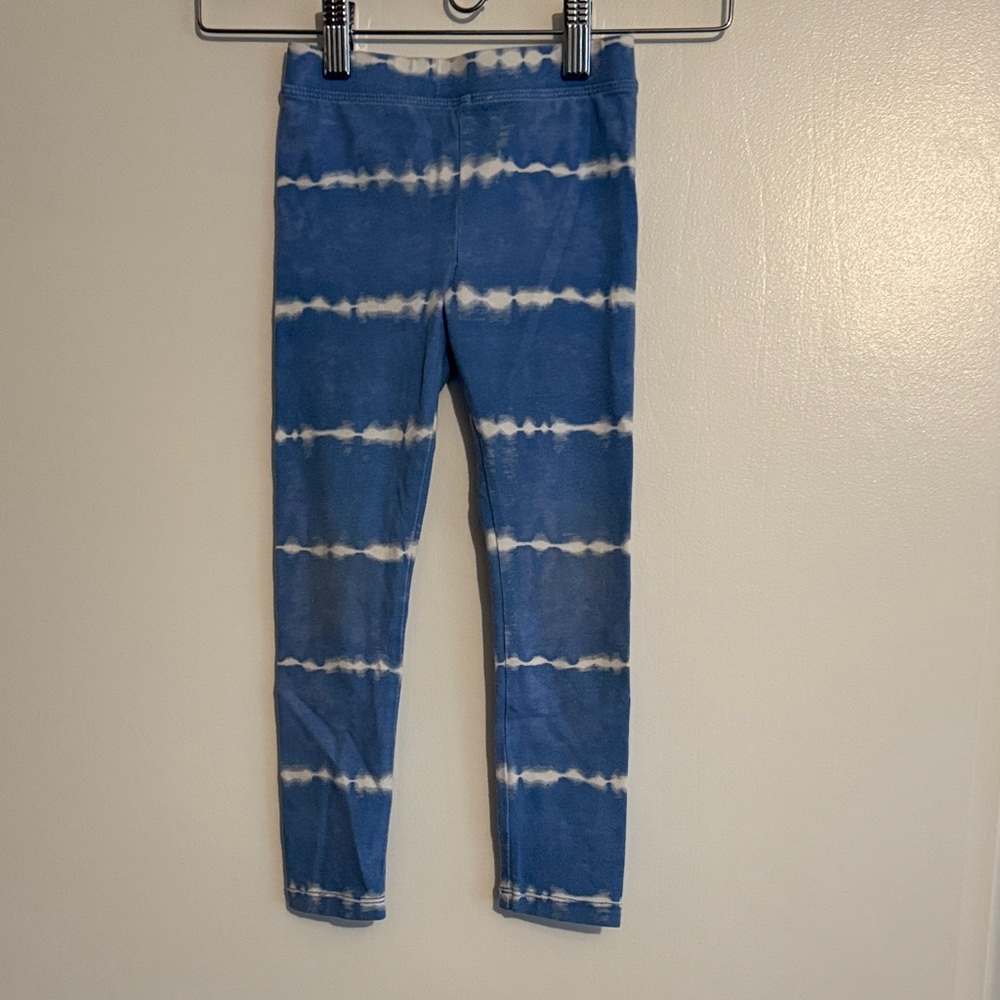 Crewcuts Kids Blue and White Striped Leggings